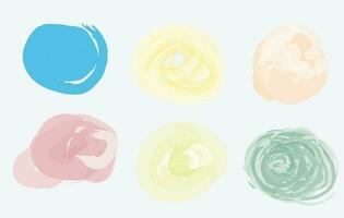 watercolor Blob circle texture background vector