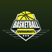 basketball tournament sports vector logo design