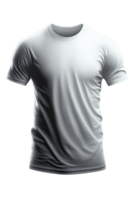 uma avião branco camiseta com curto mangas, tão realista isto parece para estar em uma transparente background.generative ai png