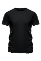 The image depicts a short sleeve t-shirt in a realistic style, displayed on a transparent background. png