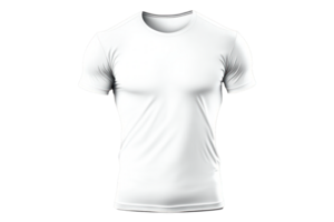 This image features a realistic short-sleeved t-shirt rendered on a transparent background. png