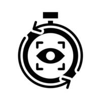 Future Projection vector  solid icon style illustration. EPS 10 File