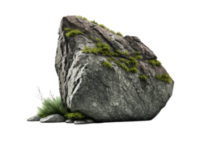 a imagem retrata uma realista pedra formação encontrado dentro natureza, com intrincado detalhes e texturas, conjunto contra uma transparente background.generative ai png