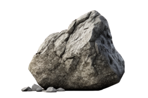 A lifelike rock formation inspired by nature, set against a transparent background. png