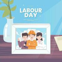 Labour Day concept illustration vector