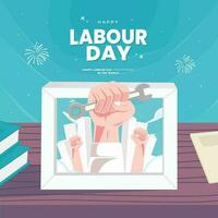 Labour Day concept illustration vector