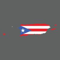 puerto rico vector ilustración territorio mapa y bandera diseño