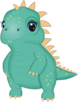 carino bambino dinosauro, primordiale animale natura png