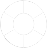 circulo infografía modelo con 6 6 pasos png