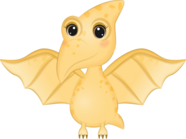 bébé Jaune dinosaure. animal faune illustration png