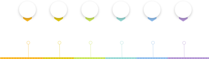 Infografica 6 passaggi modello attività commerciale dati Informazioni grafico illustrazione png