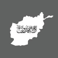 Map of Afghanistan on gray background. Vector illustration eps 10