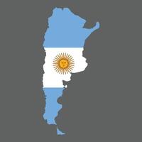 argentina mapa vector ilustración nacional bandera de argentina nacionalista concepto