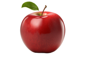 Frais rouge Pomme isolé sur transparent Contexte. génératif ai png