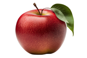 Frais rouge Pomme isolé sur transparent Contexte. génératif ai png