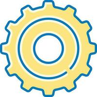 cogwheel gear setting vector