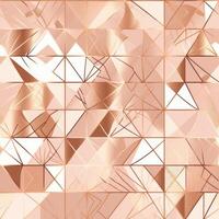 Geometric shapes seamless pattern illustration soft color and rose gold details. photo