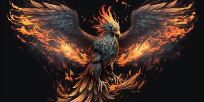 The rising phoenix with . photo