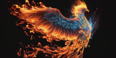 The rising phoenix with . photo