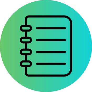 diseño de icono de vector de cuaderno