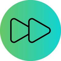 Fast Forward Vector Icon Design