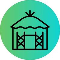 Hut Vector Icon Design