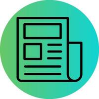 Newspaper Vector Icon Design