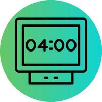 Digital Clock Vector Icon Design