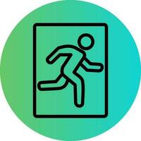 Emergency Exit Vector Icon Design