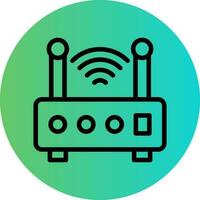 Wireless Router Vector Icon Design