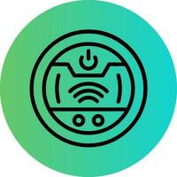 Robot Vaccum Vector Icon Design