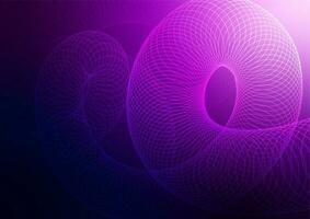 Abstract vortex spiral purple spin line dynamic presentation background vector