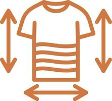 Clothes Measurement Vector Icon Design