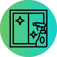 Cleaning Window Vector Icon Design