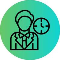 Work Time Vector Icon Design