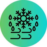 Cold Wave Vector Icon Design