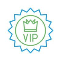 VIP único vector icono