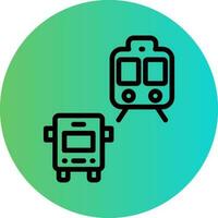 Public Transport Vector Icon Design