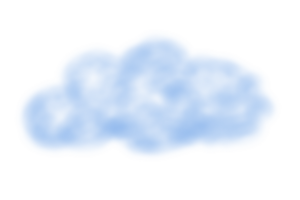 a forma do uma nuvem do azul nuvens. nuvem para dia dos namorados dia. fofo nuvem isolado. suave fofo dentro a Formato do uma nuvem. a fumaça é azul. png