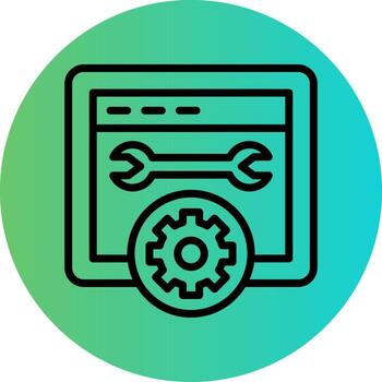 Web Optimization Vector Icon Design