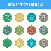 Data and Devices vector