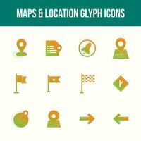 mapas y ubicación vector