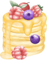 aquarelle petit gâteau éléments png