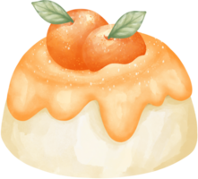 aquarelle petit gâteau éléments png