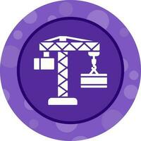 Crane Lifting Unique Vector Icon