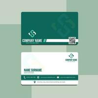 Moder business card template design vector