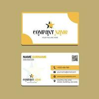 Modern Creative And Clean Business Card Design Template, Visiting Card vector