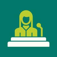 Lectern Unique Vector Icon