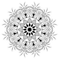 Vector mandala art design