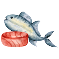 Aquarell Thunfisch Clip Kunst png